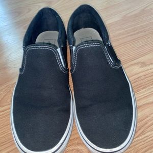 Black Slip On Vans